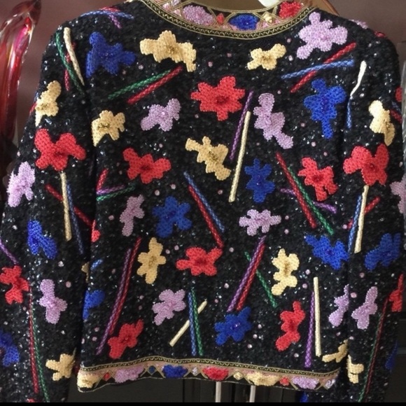 Vintage Richeline Sequined & Beaded Bolaro Jacket - Picture 8 of 8